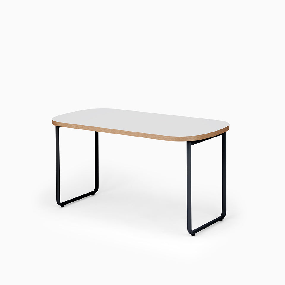 KUUM Table Oval W1400 × D800 - メラミンホワイト / クーム テーブル