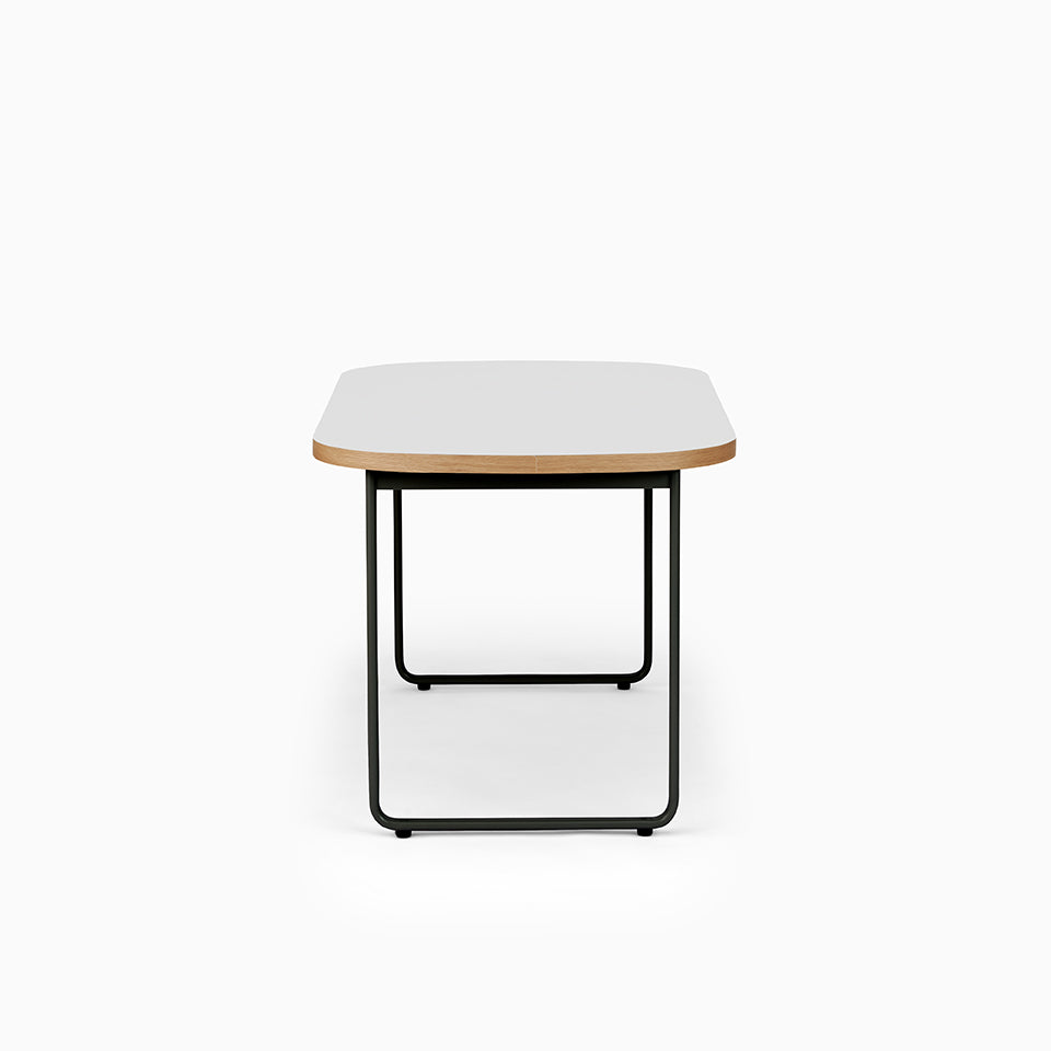 KUUM Table Oval W1400 × D800 - メラミンホワイト / クーム テーブル