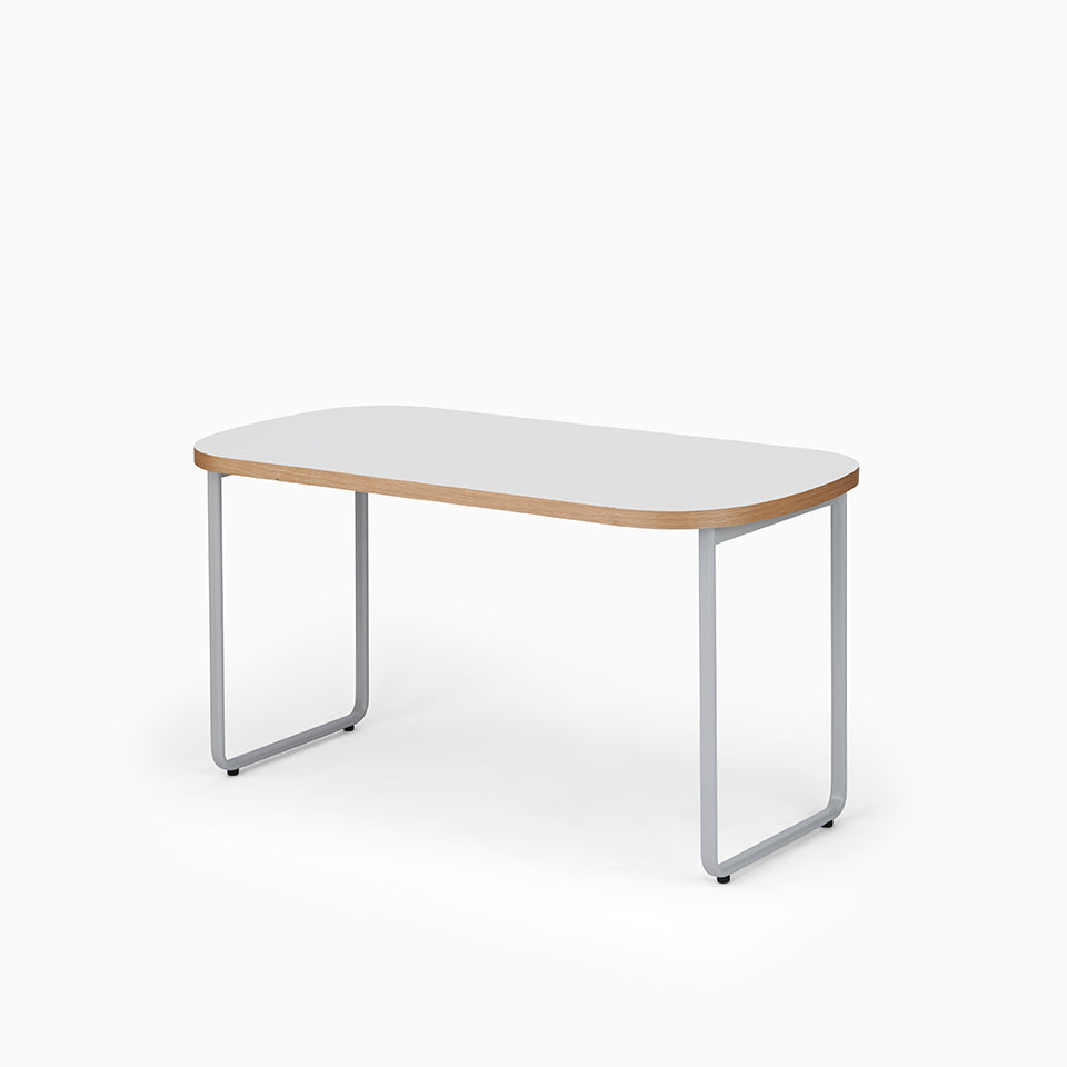 KUUM Table Oval W1400 × D800 - メラミンホワイト / クーム テーブル