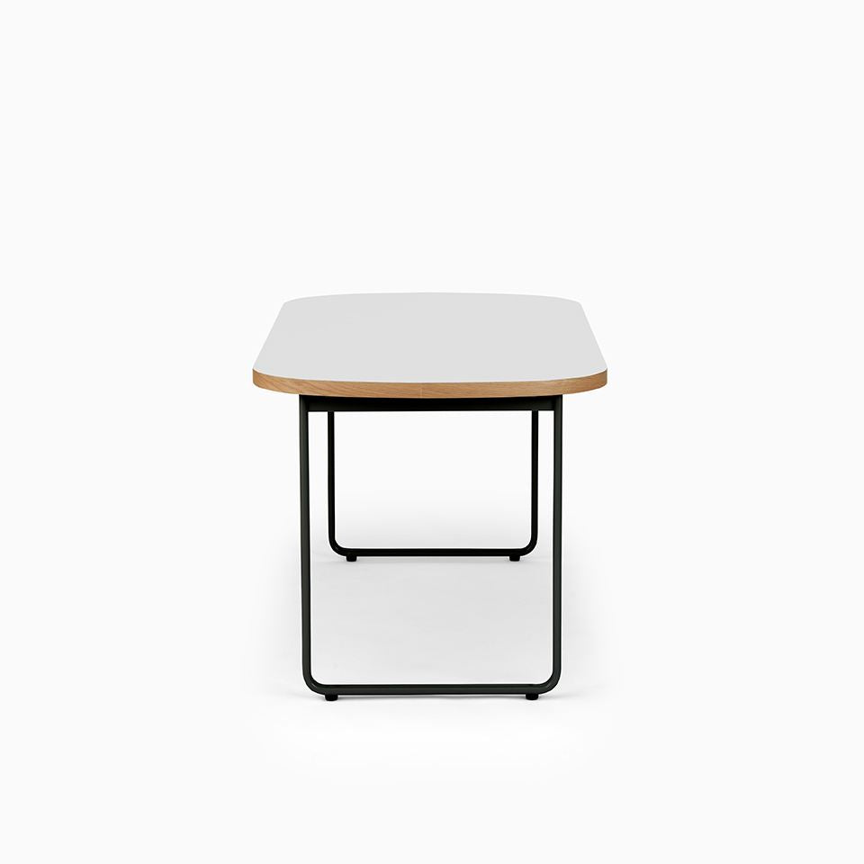 KUUM Table Oval W1600 × D800 - メラミンホワイト / クーム テーブル