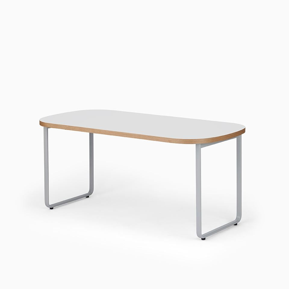KUUM Table Oval W1600 × D800 - メラミンホワイト / クーム テーブル