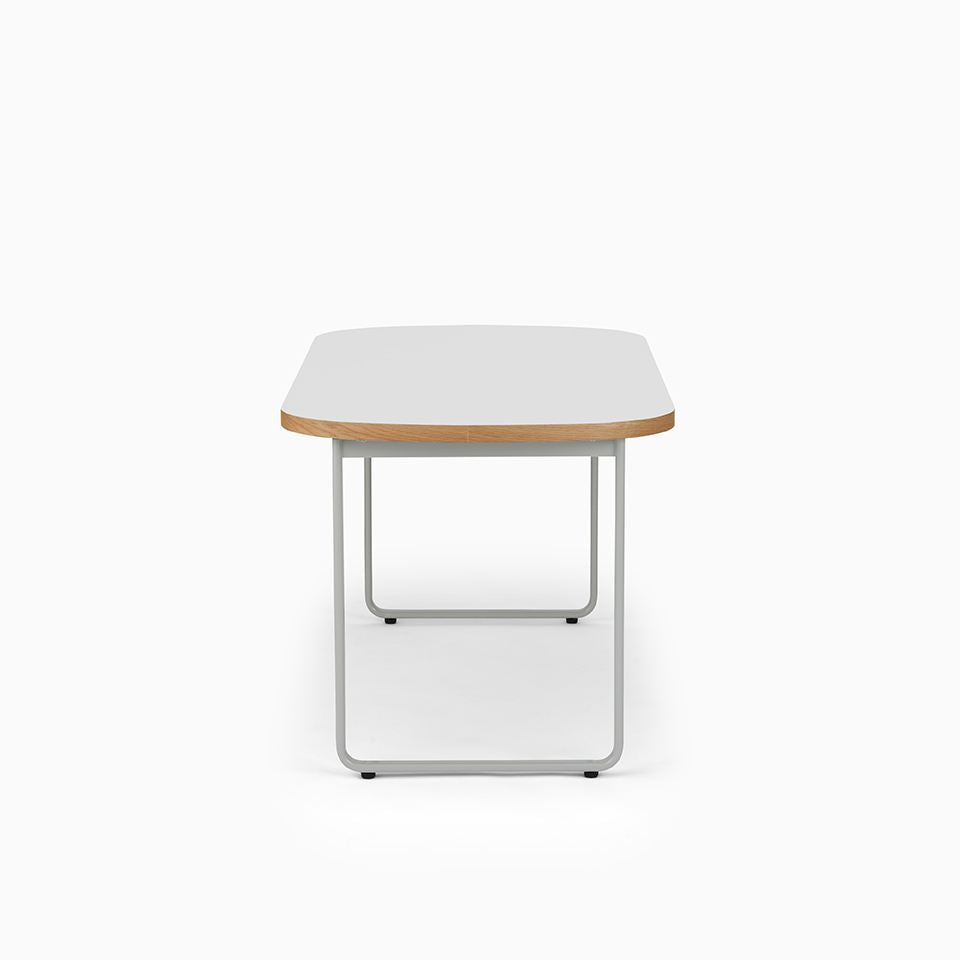 KUUM Table Oval W1600 × D800 - メラミンホワイト / クーム テーブル