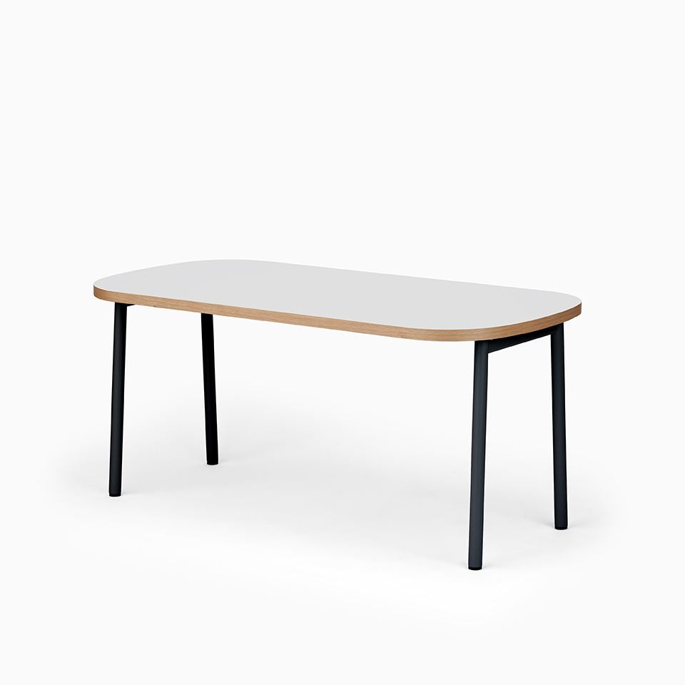 KUUM Table Oval W1600 × D800 - メラミンホワイト / クーム テーブル