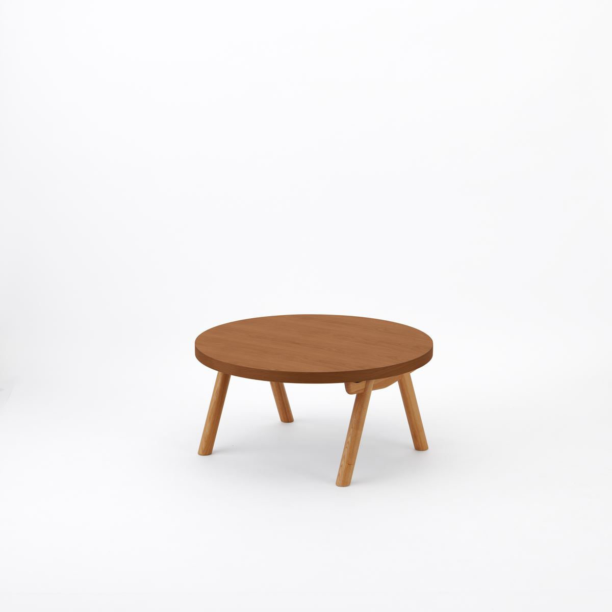 KUUM Living Table Φ850 - オーク突板ブラウン / クーム リビング テーブル