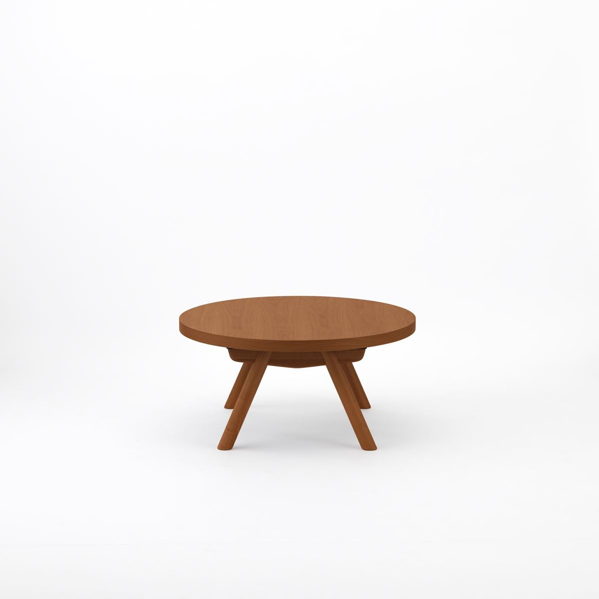 KUUM Living Table Φ850 - オーク突板ブラウン / クーム リビング テーブル