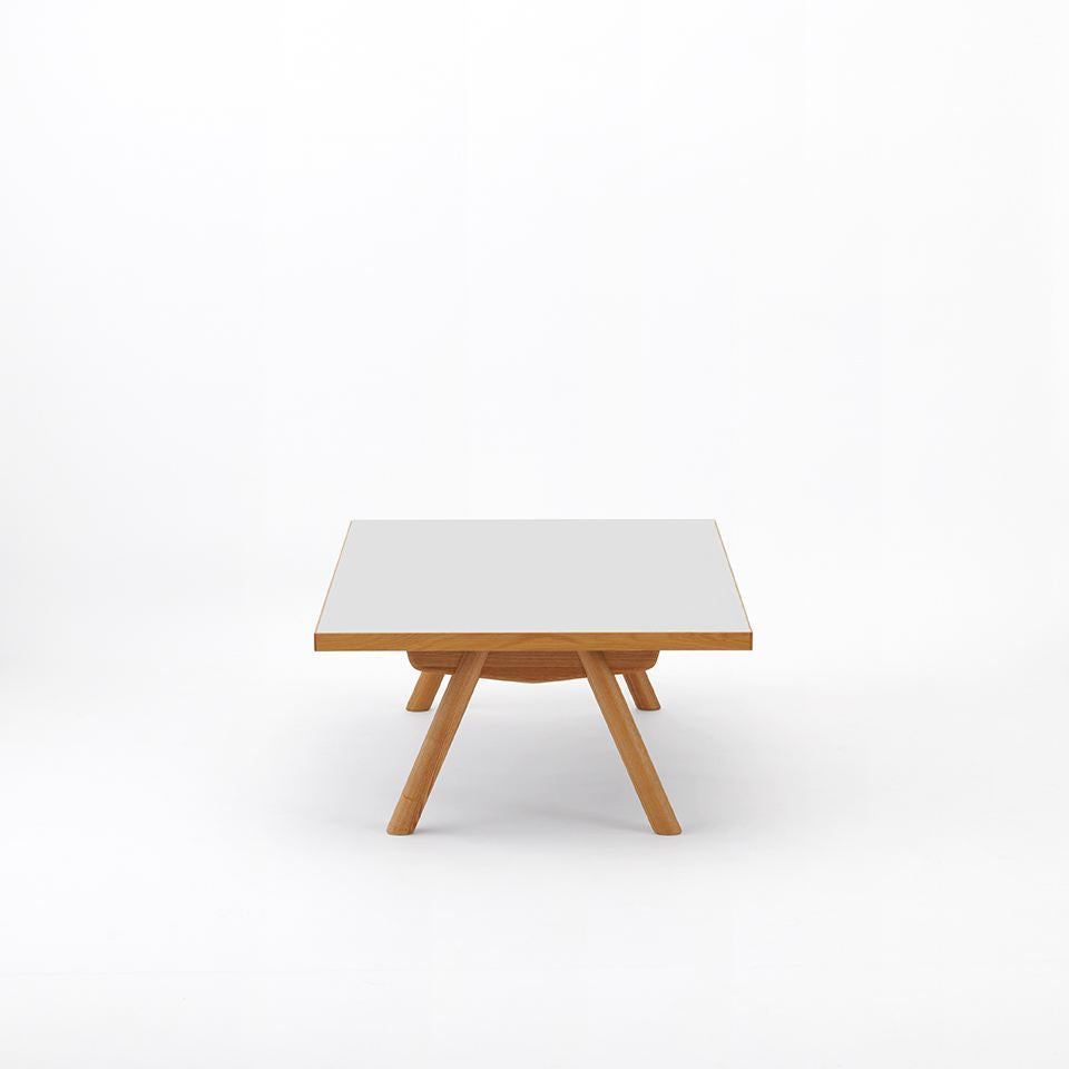 KUUM Living Table W1200 × D800 - メラミンホワイト / クーム リビング テーブル