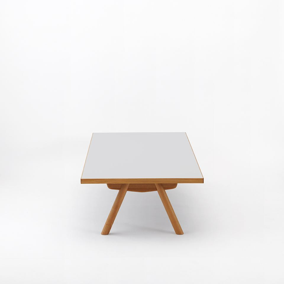KUUM Living Table W1800 × D800 - メラミンホワイト / クーム リビング テーブル