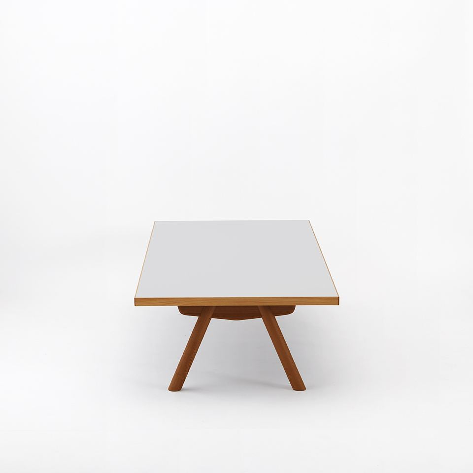 KUUM Living Table W1800 × D800 - メラミンホワイト / クーム リビング テーブル