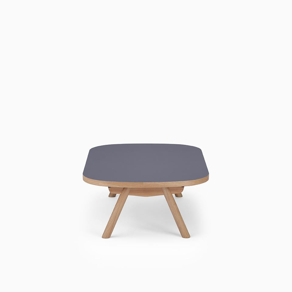 KUUM Living Table Oval W1200 × D800 - メラミンネイビー / クーム リビング テーブル