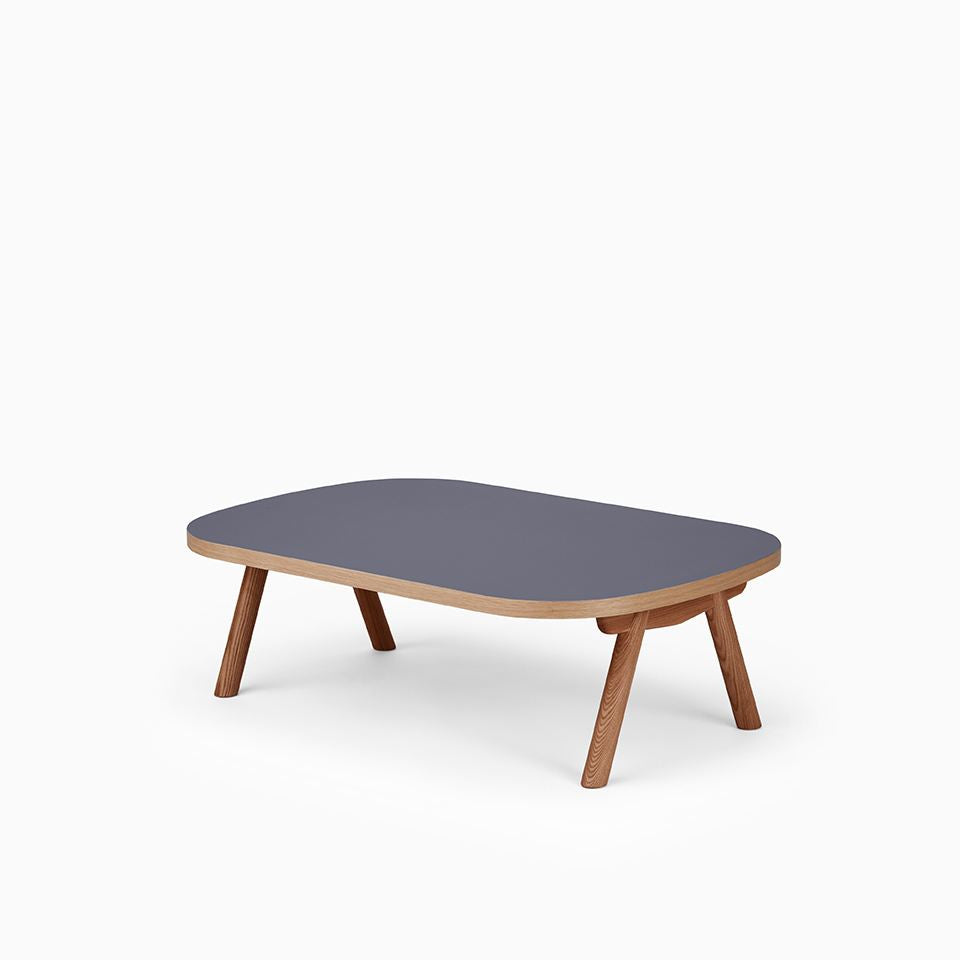 KUUM Living Table Oval W1200 × D800 - メラミンネイビー / クーム リビング テーブル