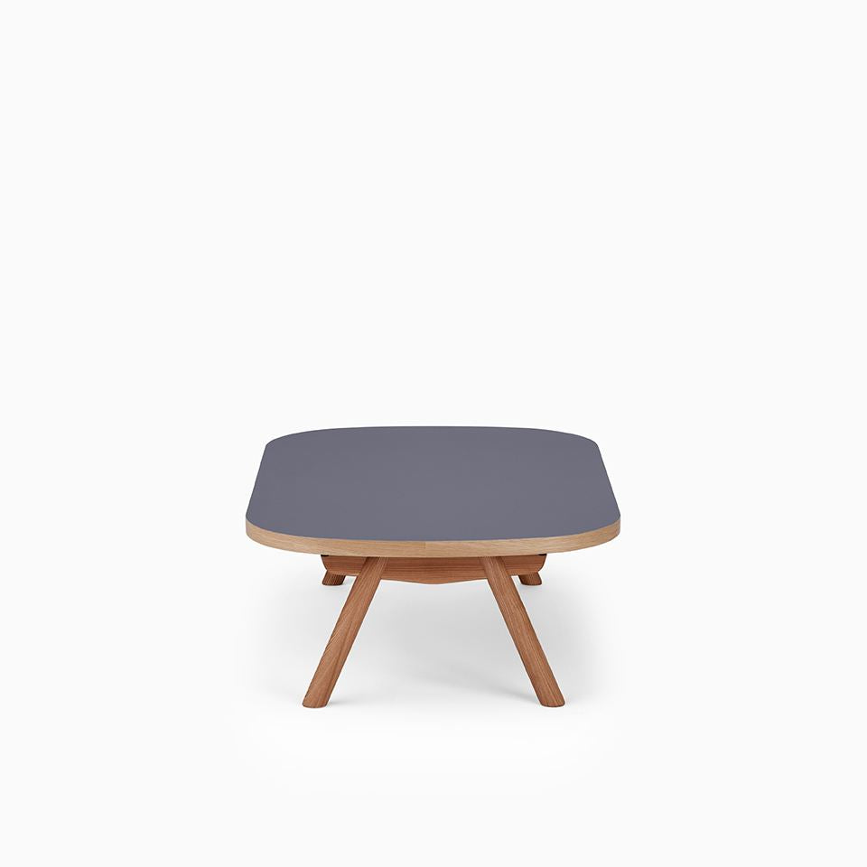 KUUM Living Table Oval W1200 × D800 - メラミンネイビー / クーム リビング テーブル