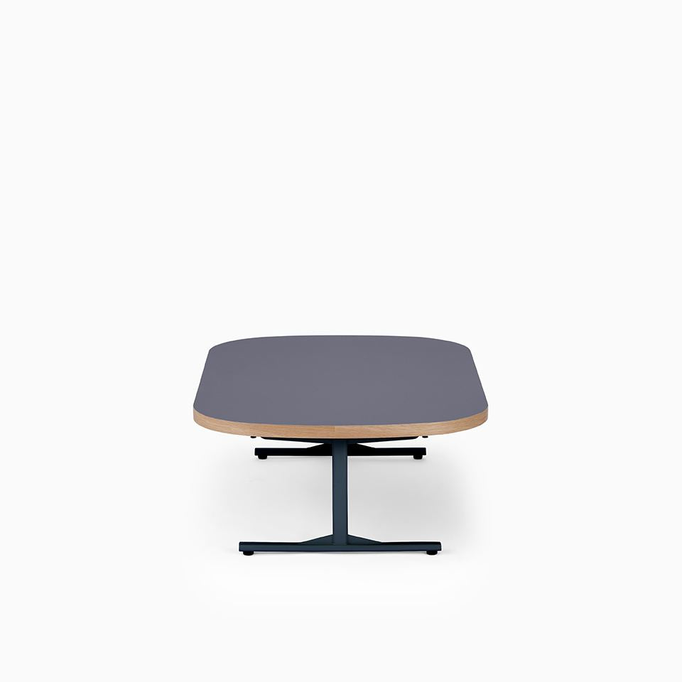 KUUM Living Table Oval W1200 × D800 - メラミンネイビー / クーム リビング テーブル