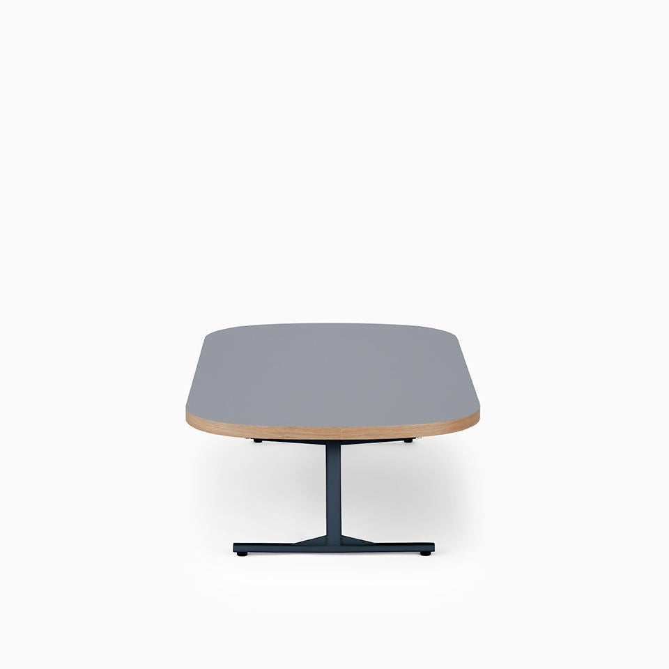 KUUM Living Table Oval W1400 × D800 - メラミングレー / クーム リビング テーブル