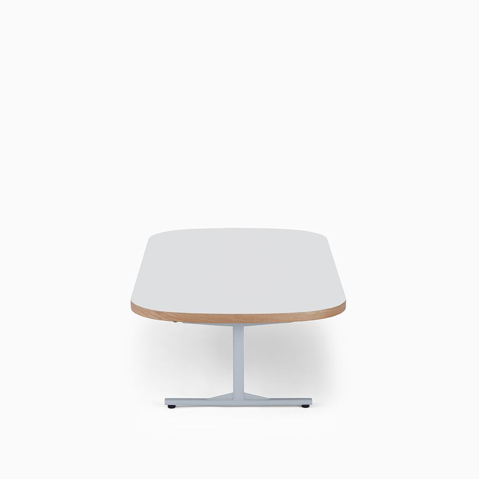 KUUM Living Table Oval W1600 × D800 - メラミンホワイト / クーム リビング テーブル