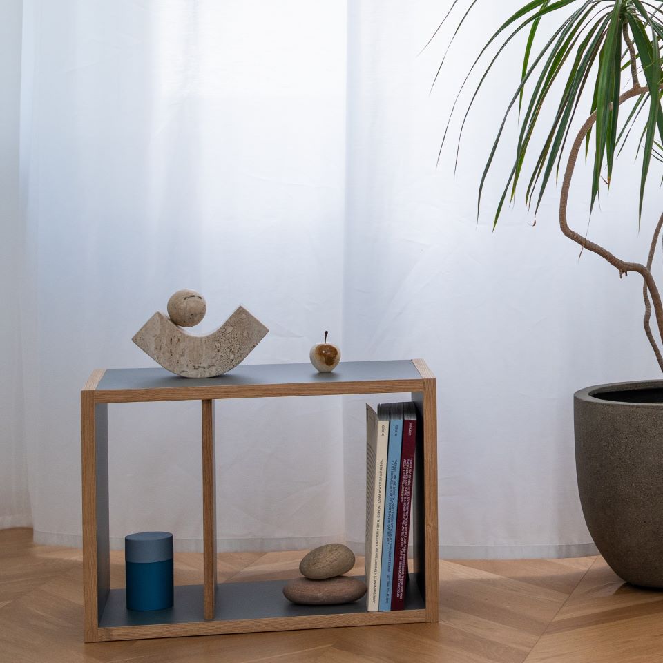 Wooden Box Side Table/木製サイドテーブル