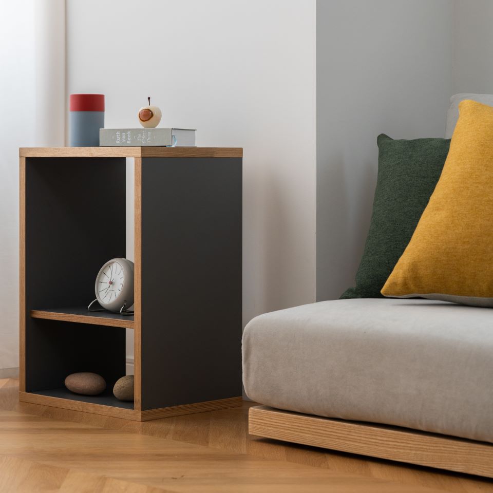 Wooden Box Side Table/木製サイドテーブル