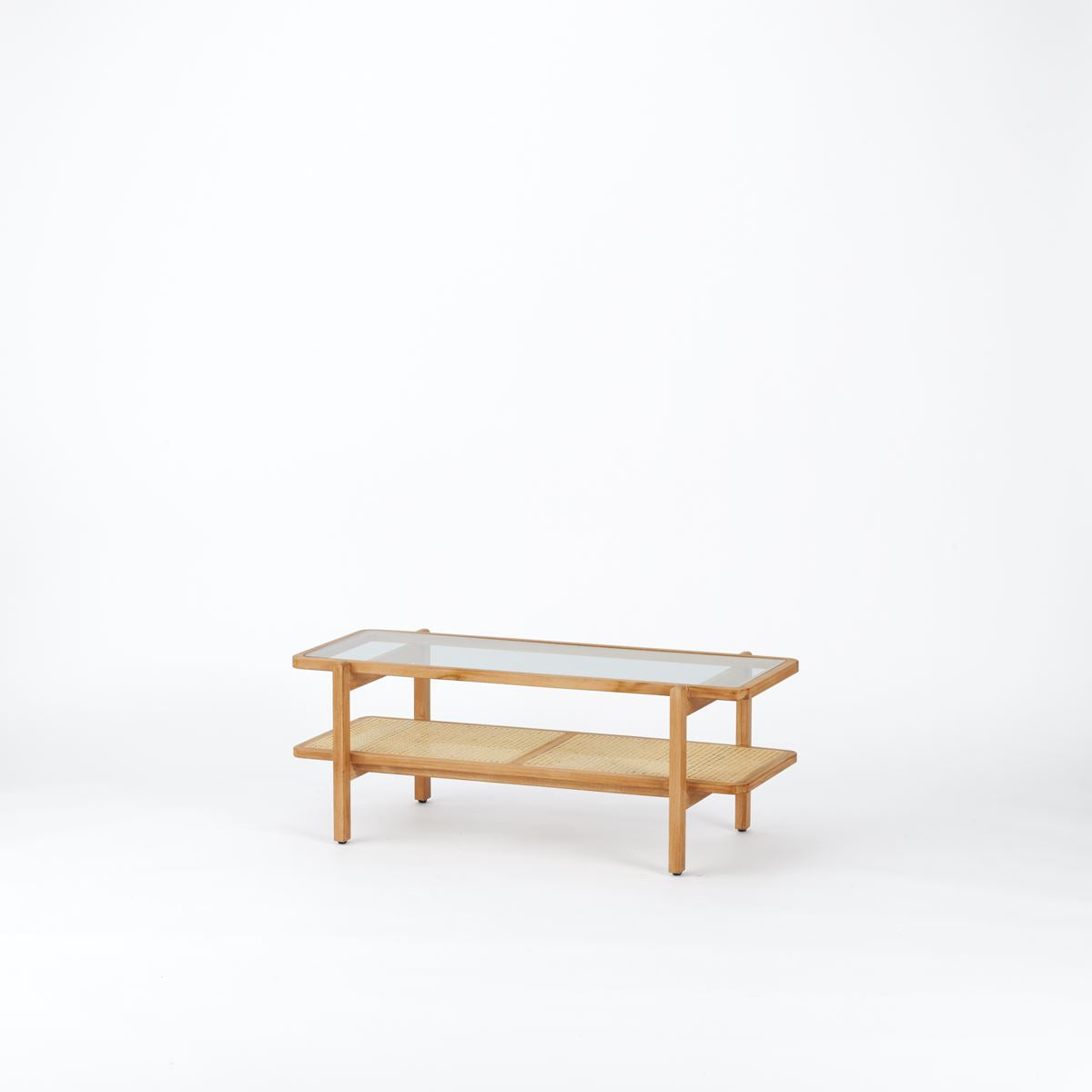 Rattan Glass Living table / ラタングラスリビングテーブル