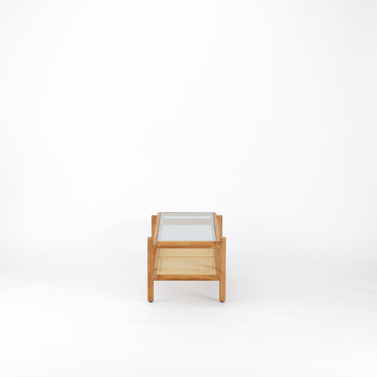 Rattan Glass Living table / ラタングラスリビングテーブル