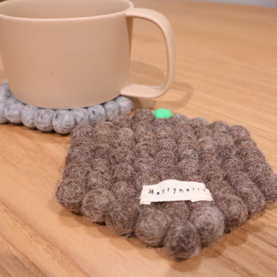 Felt Ball Coaster / フェルトボール コースター