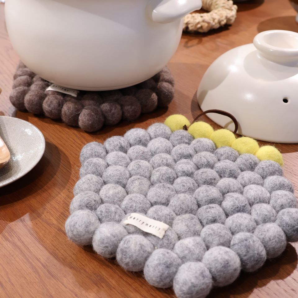 Felt Ball Trivet / フェルトボール鍋敷き