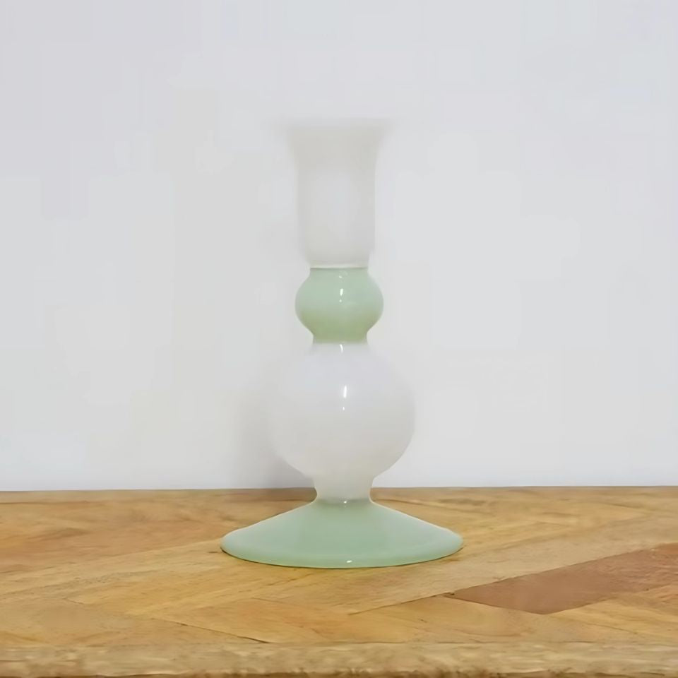 /ツートングラスベース ミント色