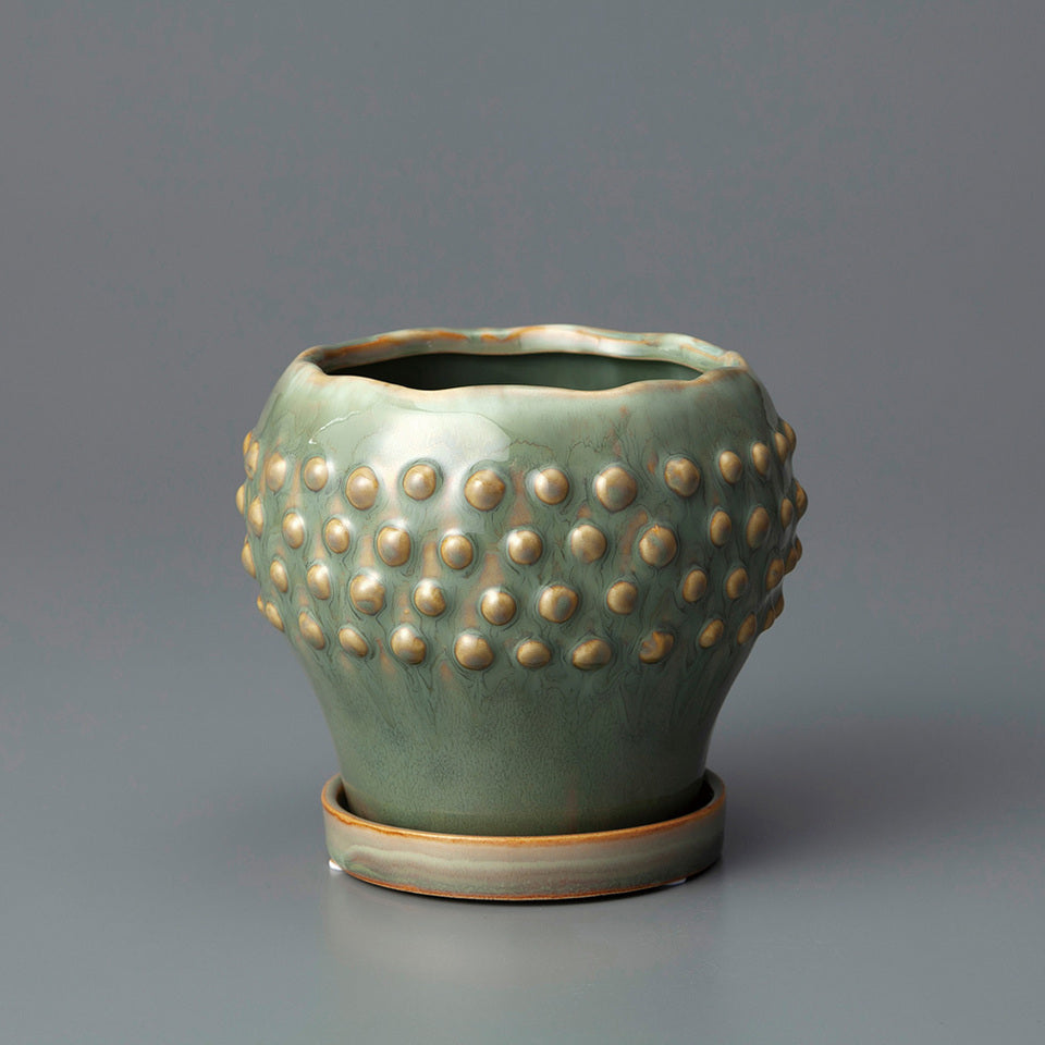 Dot Pattern Ceramic Pot / ポット