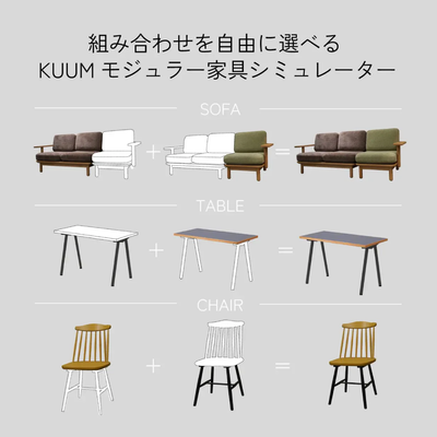 【プレスリリース】自分らしく自由にインテリアを楽しむ、新システム導入！ 素材やカラーの組み合わせを自由に選んで、理想の家具を創造できる、 ENENオリジナルの「KUUMモジュラー家具シミュレーター」提供開始