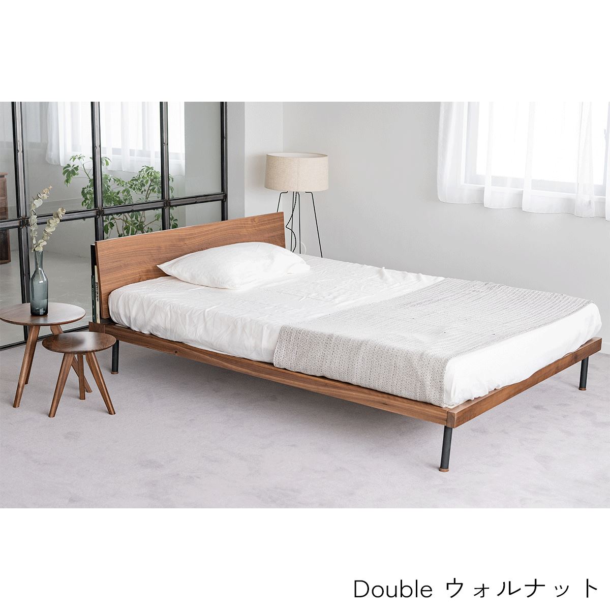 BEDFRAME UNIK SHELF/ベッドフレーム