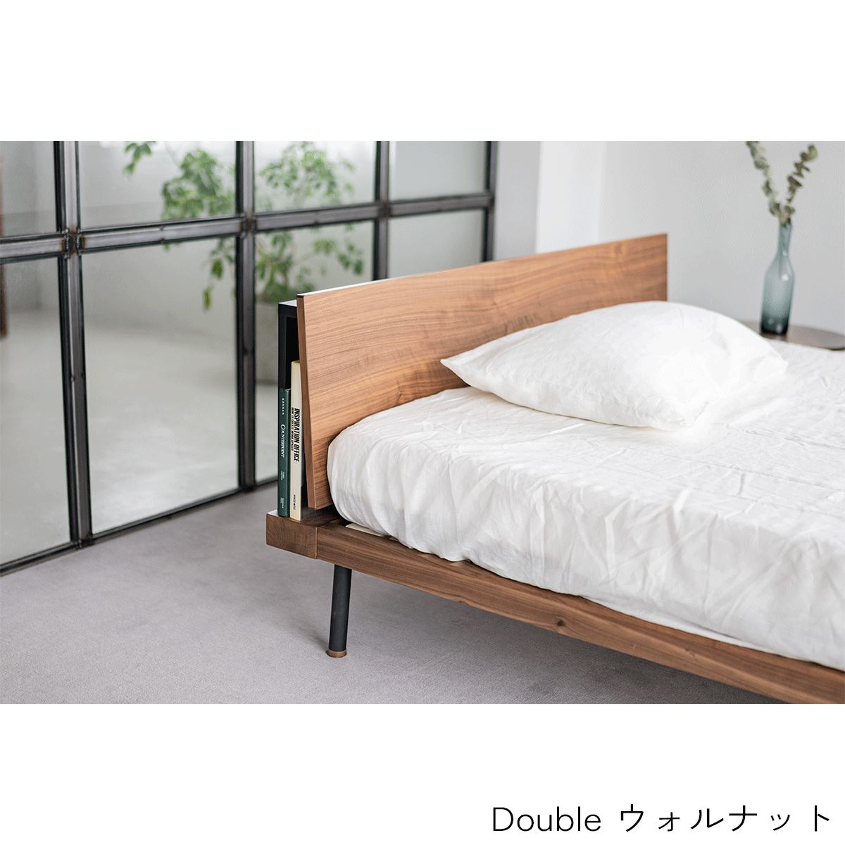 BEDFRAME UNIK SHELF/ベッドフレーム