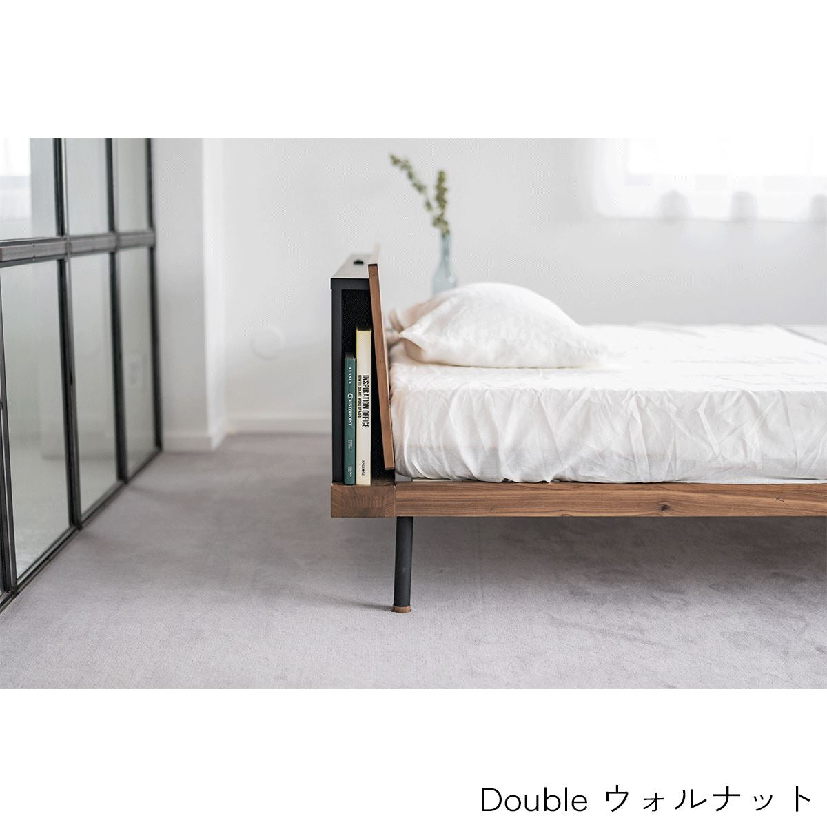 BEDFRAME UNIK SHELF/ベッドフレーム