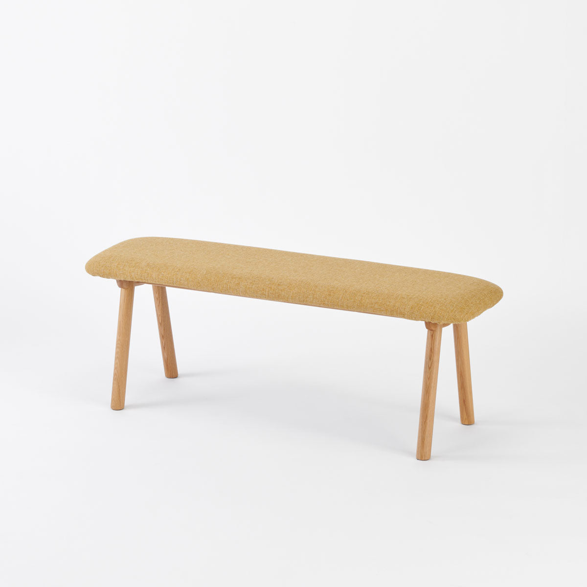 KUUM Bench - Natural Wooden Frame / クーム ベンチイエロー