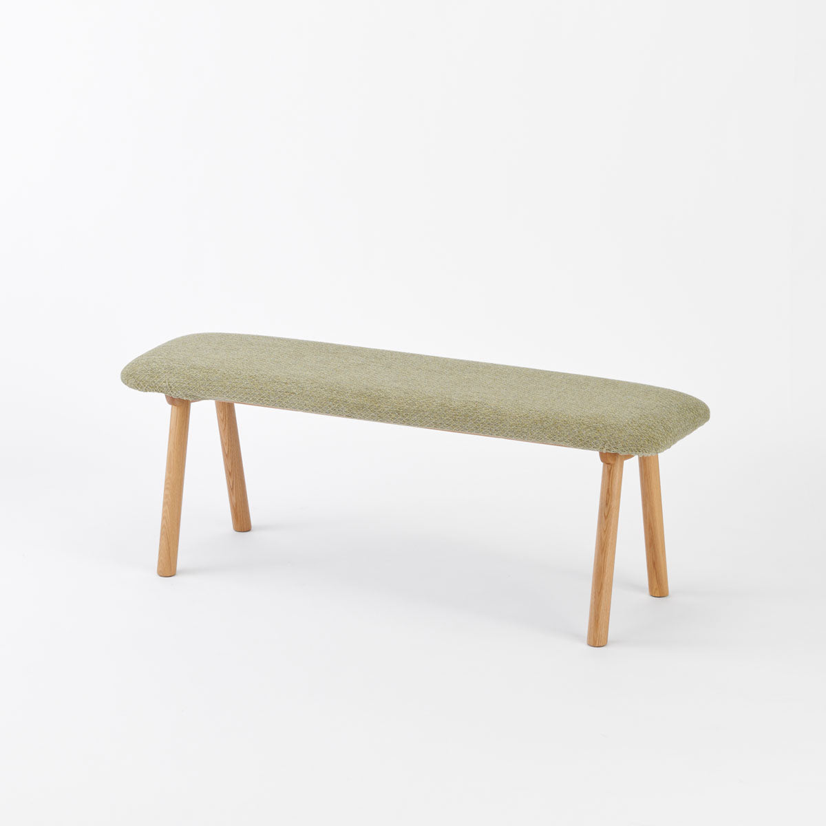 KUUM Bench - Natural Wooden Frame / クーム ベンチミックスグリーン