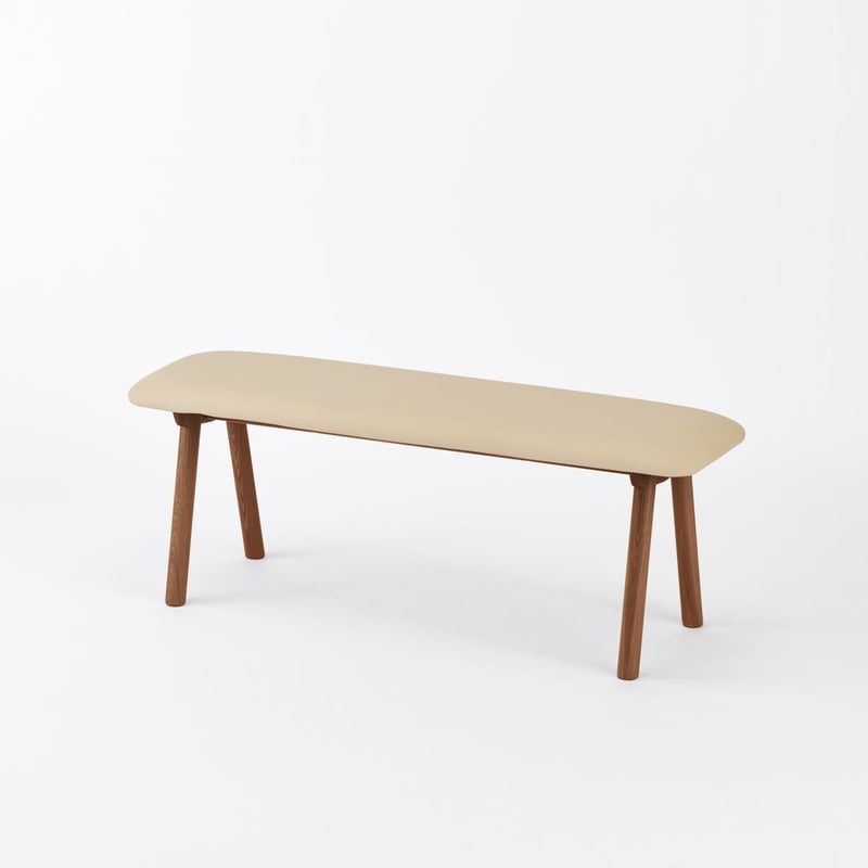 KUUM  Bench - Brown Wooden Frame / クーム ベンチ