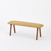 KUUM  Bench - Brown Wooden Frame / クーム ベンチ