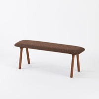 KUUM  Bench - Brown Wooden Frame / クーム ベンチ