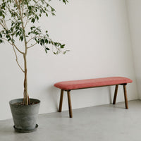 KUUM  Bench - Brown Wooden Frame / クーム ベンチ