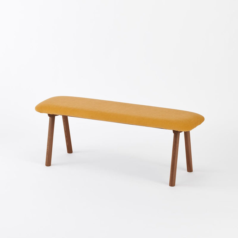 KUUM  Bench - Brown Wooden Frame / クーム ベンチ