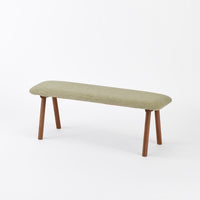 KUUM  Bench - Brown Wooden Frame / クーム ベンチ