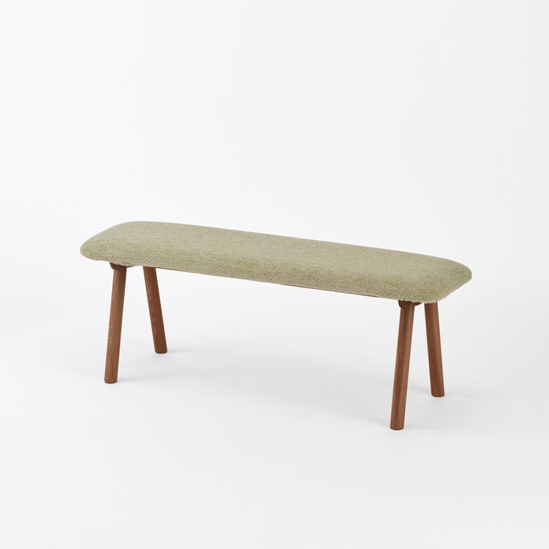 KUUM  Bench - Brown Wooden Frame / クーム ベンチ