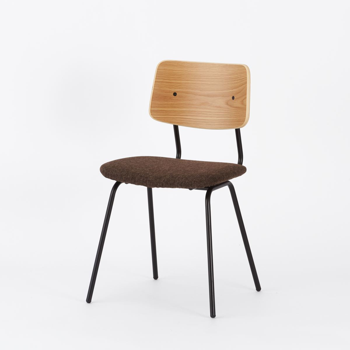 KUUM  Chair shikaku - Black Steel Frame/Cushion/Natural Back / クーム チェア シカク
