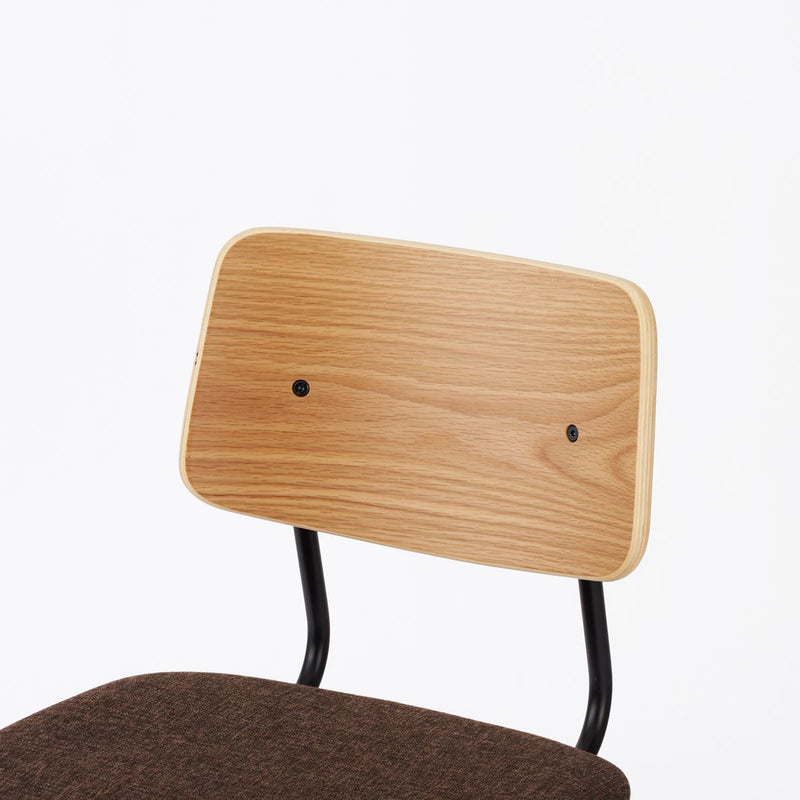 KUUM  Chair shikaku - Black Steel Frame/Cushion/Natural Back / クーム チェア シカク