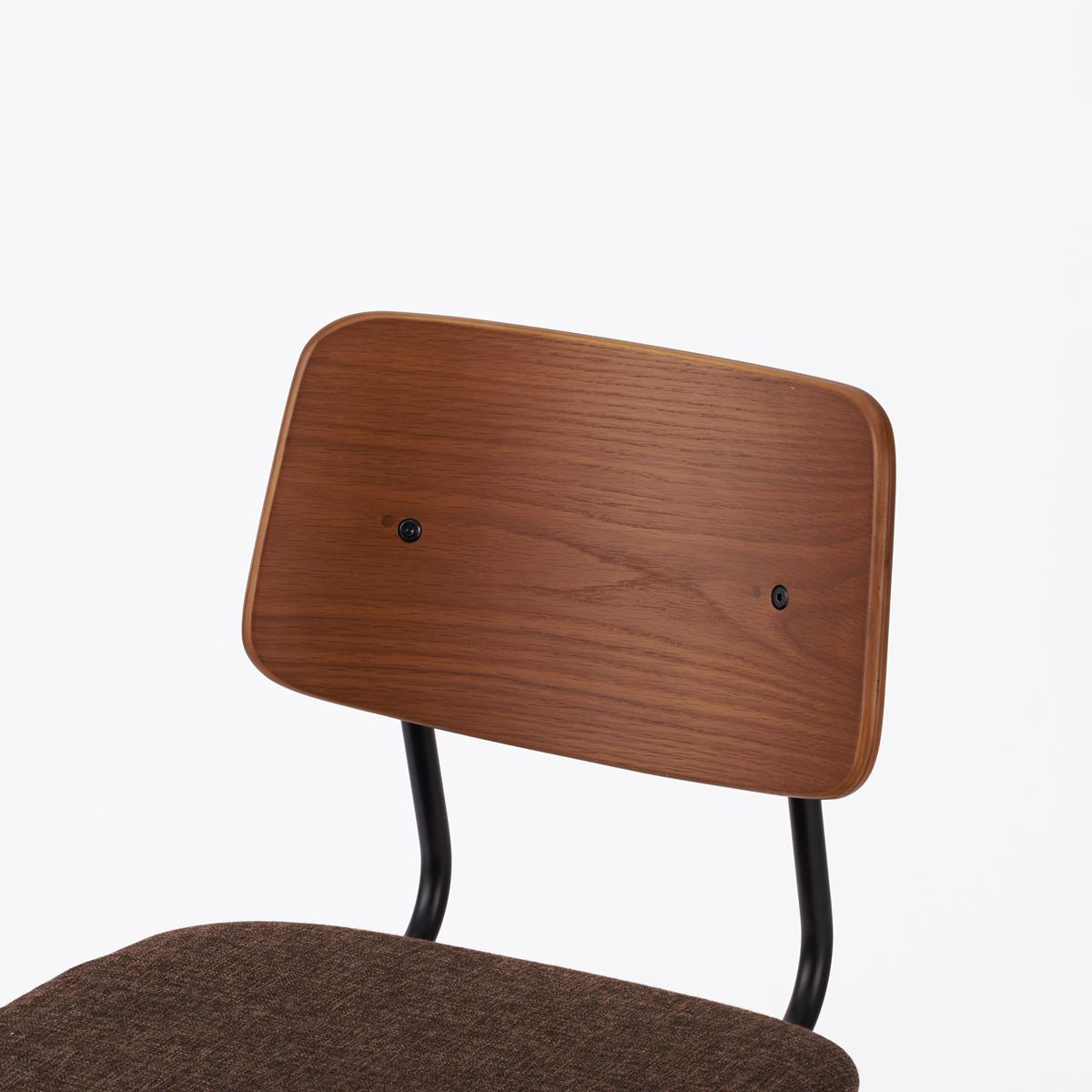 KUUM  Chair shikaku - Black Steel Frame/Cushion/Brown Back / クーム チェア シカク