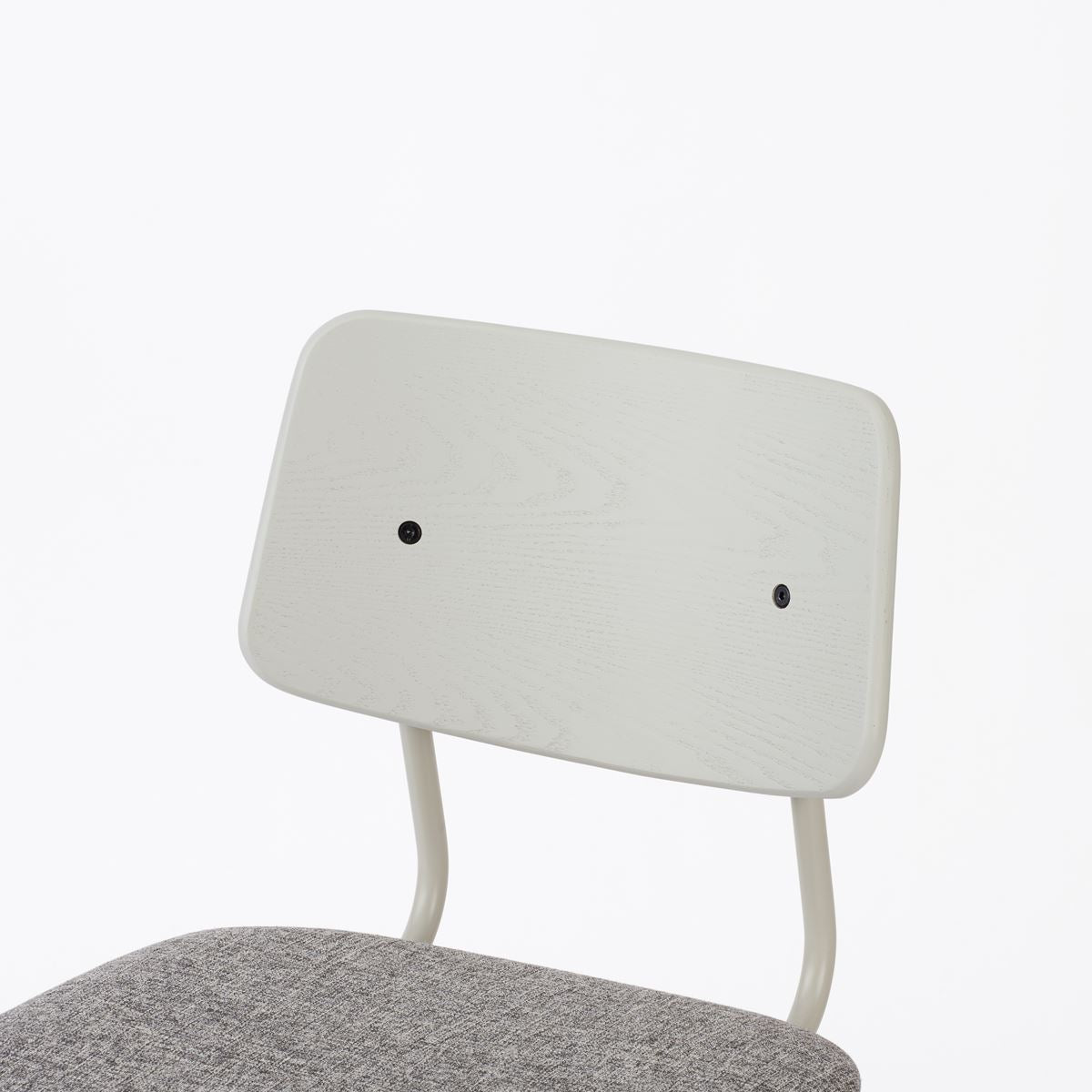 KUUM  Chair shikaku - Gray White Steel Frame/Cushion/Gray White Back / クーム チェア シカク