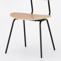 KUUM  Chair kinoco - Black Steel Frame/Wooden Back / クーム チェア キノコ