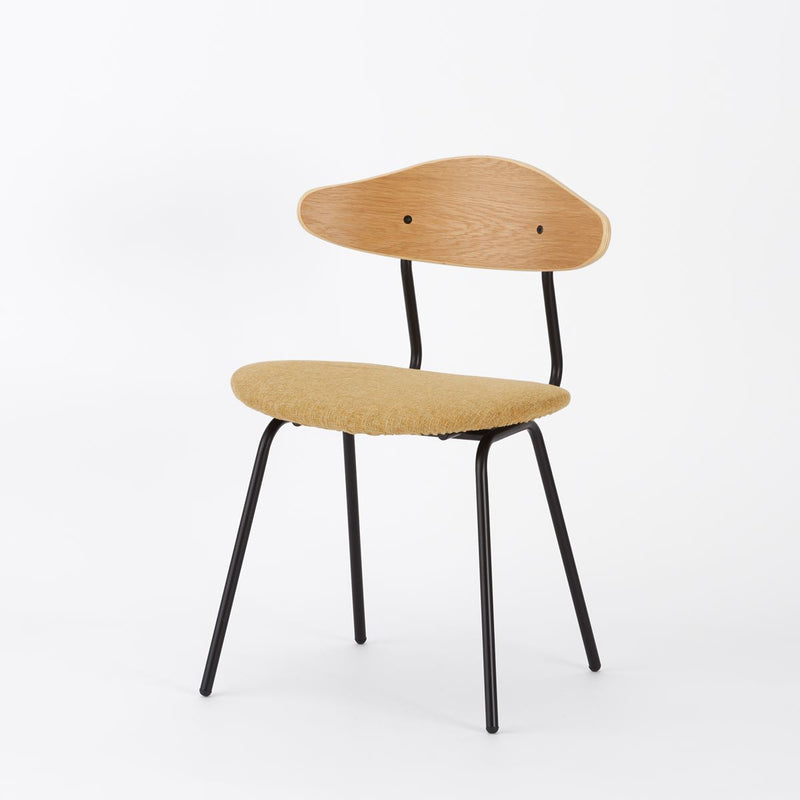 KUUM  Chair kinoco - Black Steel Frame/Cushion/Natural Back / クーム チェア キノコ