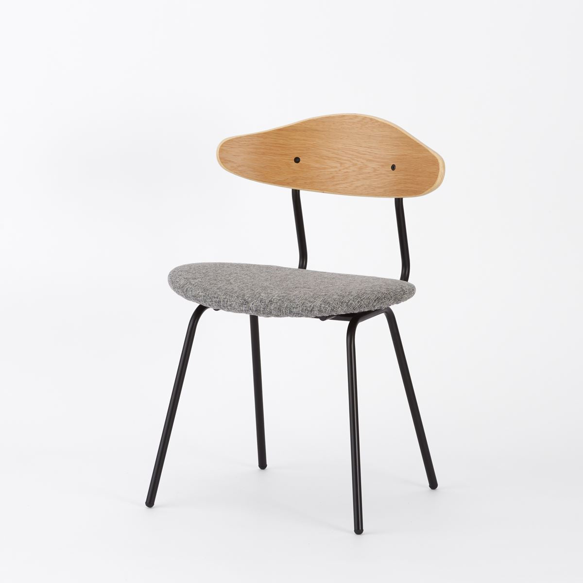 KUUM  Chair kinoco - Black Steel Frame/Cushion/Natural Back / クーム チェア キノコ