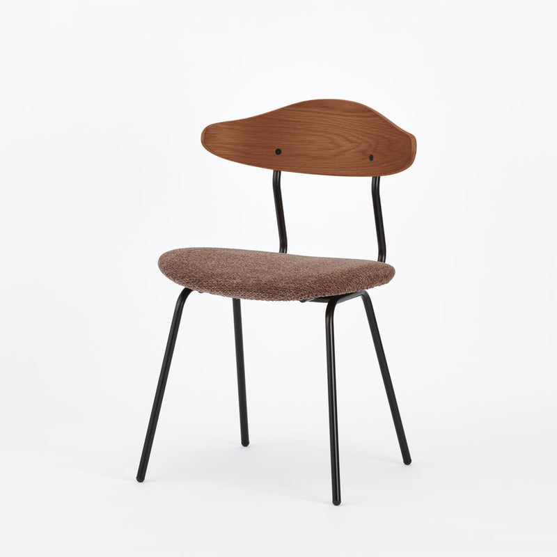 KUUM  Chair kinoco - Black Steel Frame/Cushion/Brown Back / クーム チェア キノコ