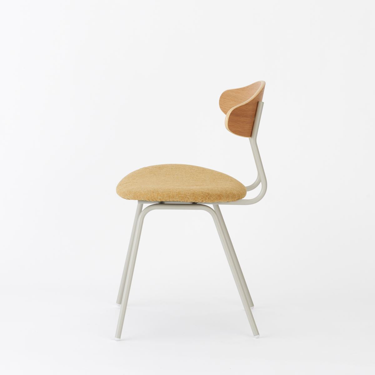 KUUM  Chair kinoco - Gray White Steel Frame/Cushion/Natural Back / クーム チェア キノコ