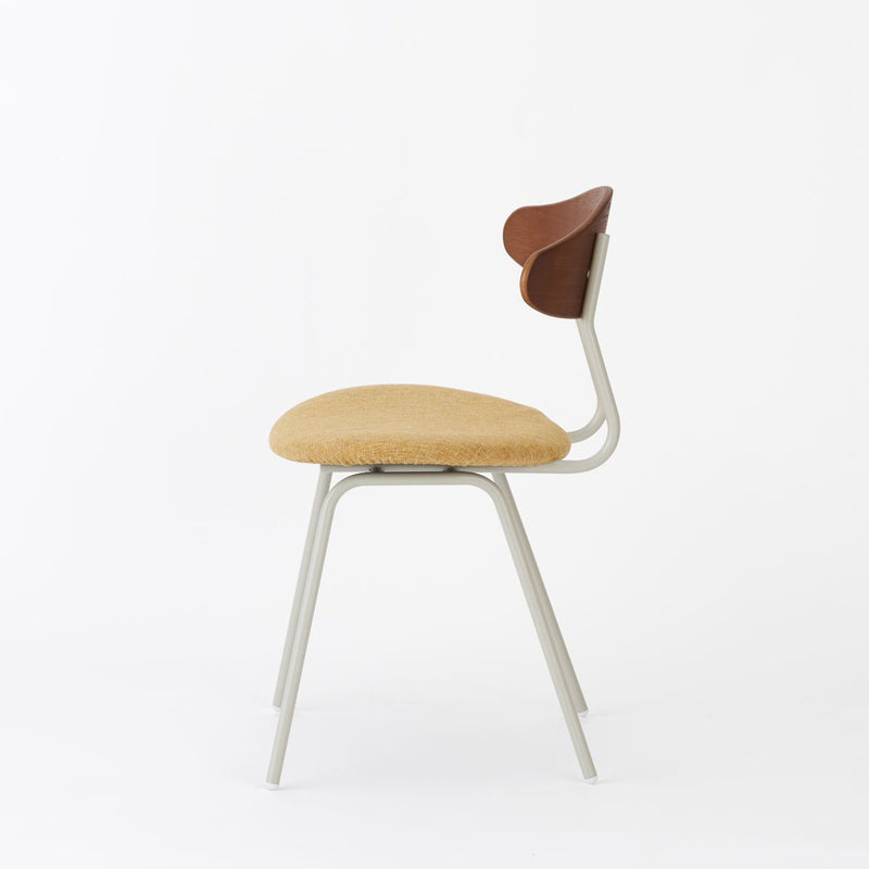 KUUM  Chair kinoco - Gray White Steel Frame/Cushion/Brown Back / クーム チェア キノコ