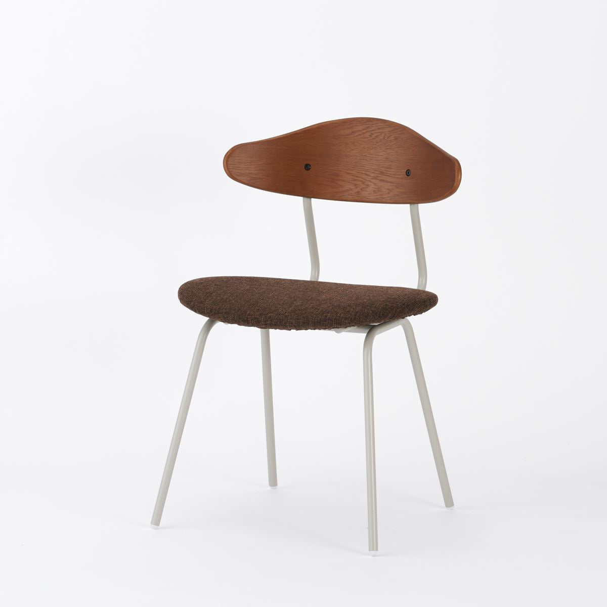 KUUM  Chair kinoco - Gray White Steel Frame/Cushion/Brown Back / クーム チェア キノコ